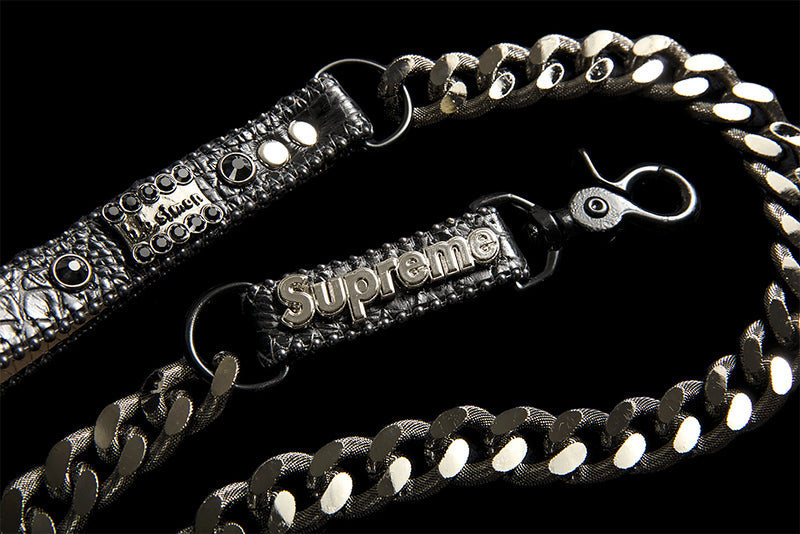 SUPREME B.B. SIMON STUDDED DOG LEASH