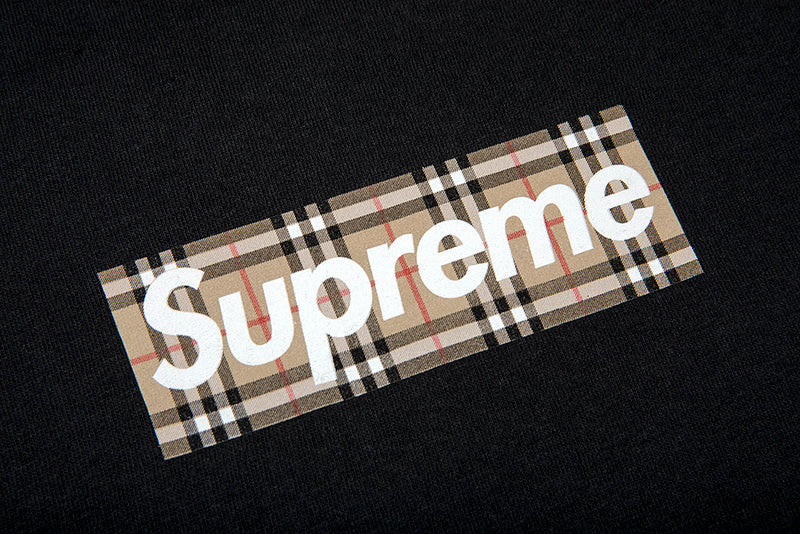 Yeezy Busta Saturdays ✓ - SUPREME BURBERRY BOX LOGO TEE