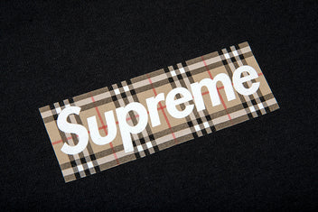 SUPREME BURBERRY BOX LOGO TEE