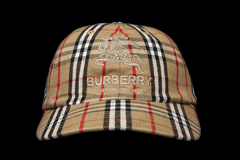 SUPREME BURBERRY DENIM 6-PANEL CAP