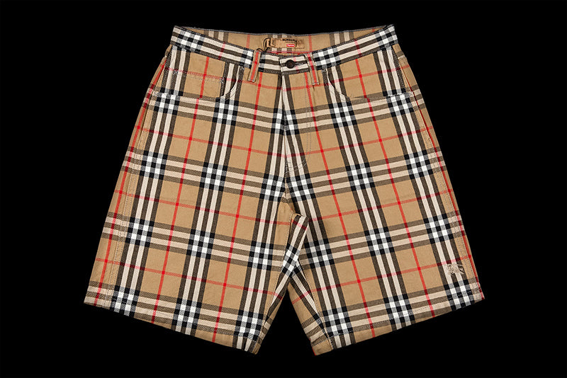 SUPREME BURBERRY DENIM SHORT