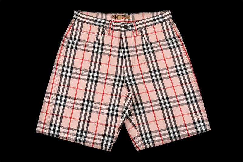 SUPREME BURBERRY DENIM SHORT