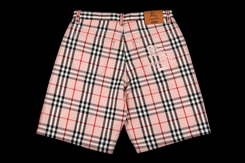 SUPREME BURBERRY DENIM SHORT