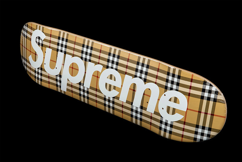 SUPREME BURBERRY SKATEBOARD DECK