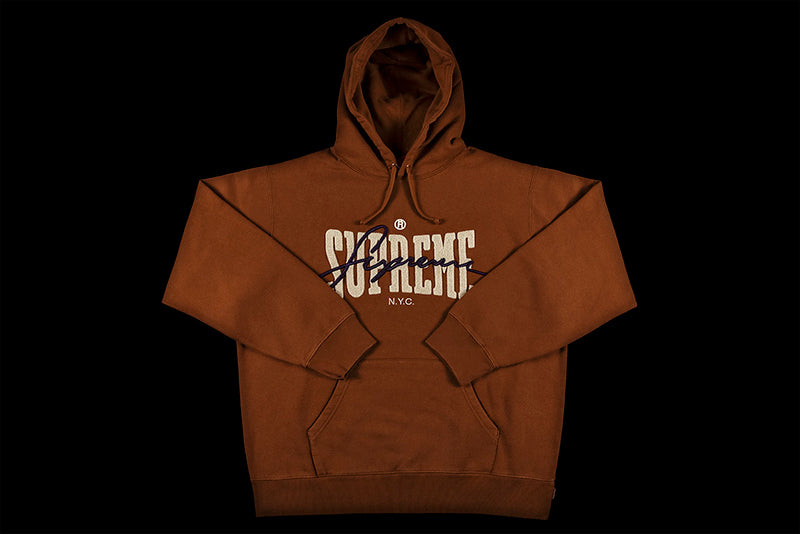 SUPREME EMBROIDERED CHENILLE HOODED SWEATSHIRT - PROJECT BLITZ