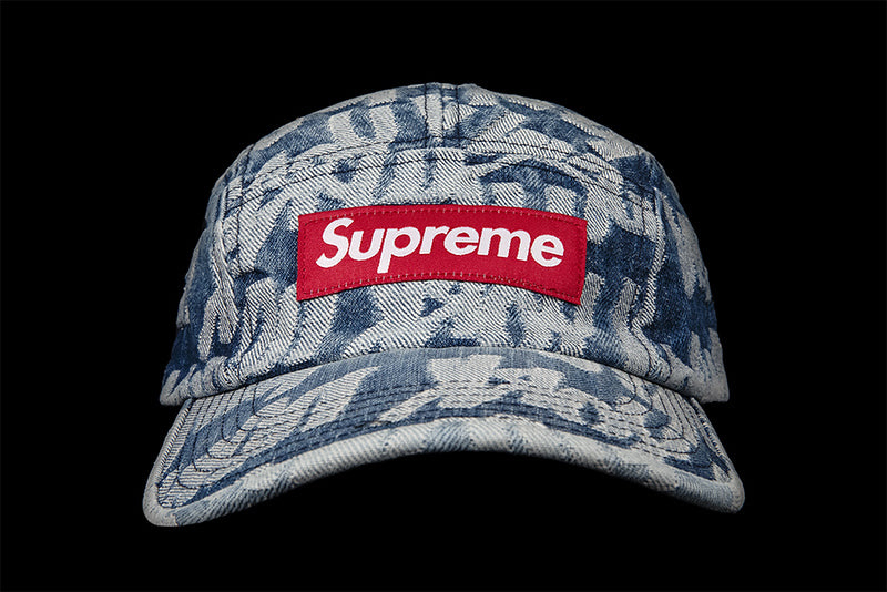 Supreme Fat Tip Jacquard Denim Camp Cap