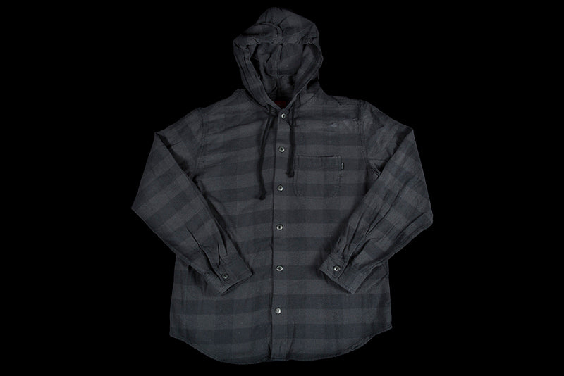 SUPREME HOODED BUFFALO PLAID FLANNEL SHIRT