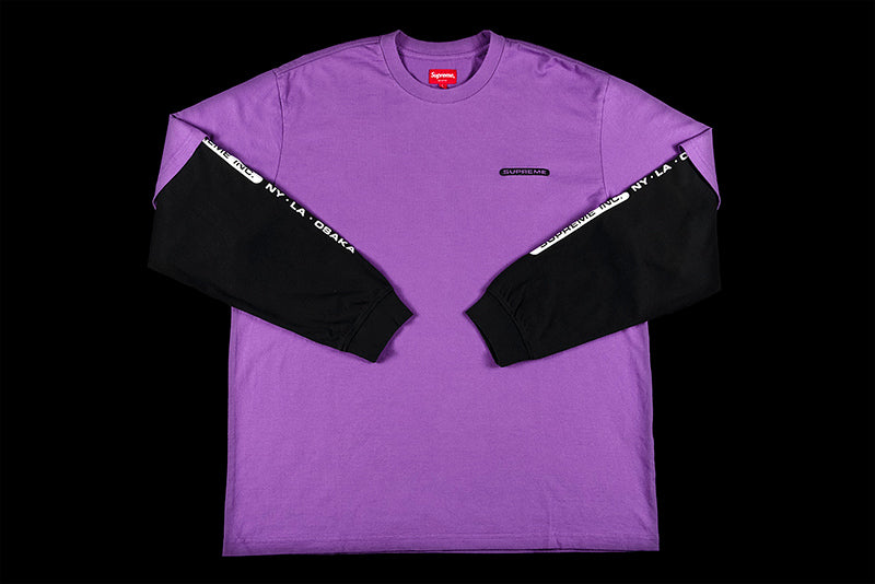 SUPREME INC. PANELED L/S TOP | SS21 | VIOLET | SS21KN52-VIO