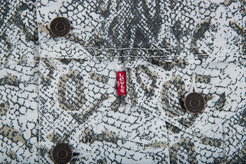 SUPREME LEVIS SNAKESKIN TRUCKER JACKET