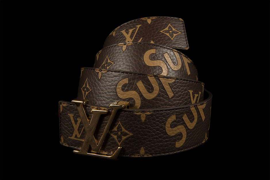 LOUIS VUITTON X SUPREME INITIALES 40MM MONOGRAM BELT