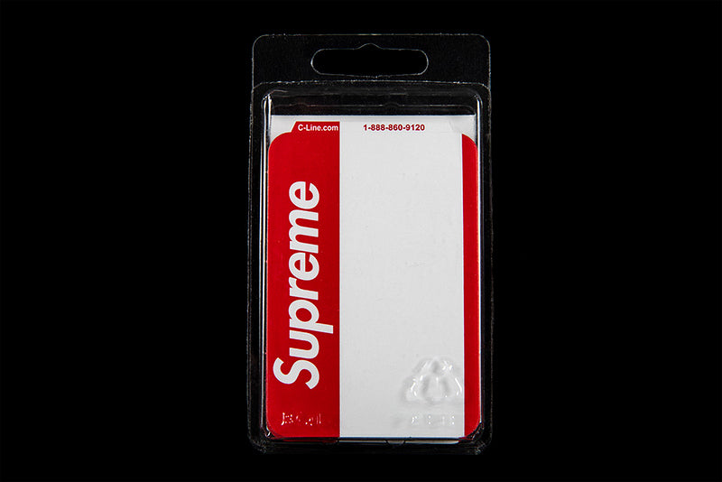 SUPREME NAME BADGE STICKERS PACK OF 100