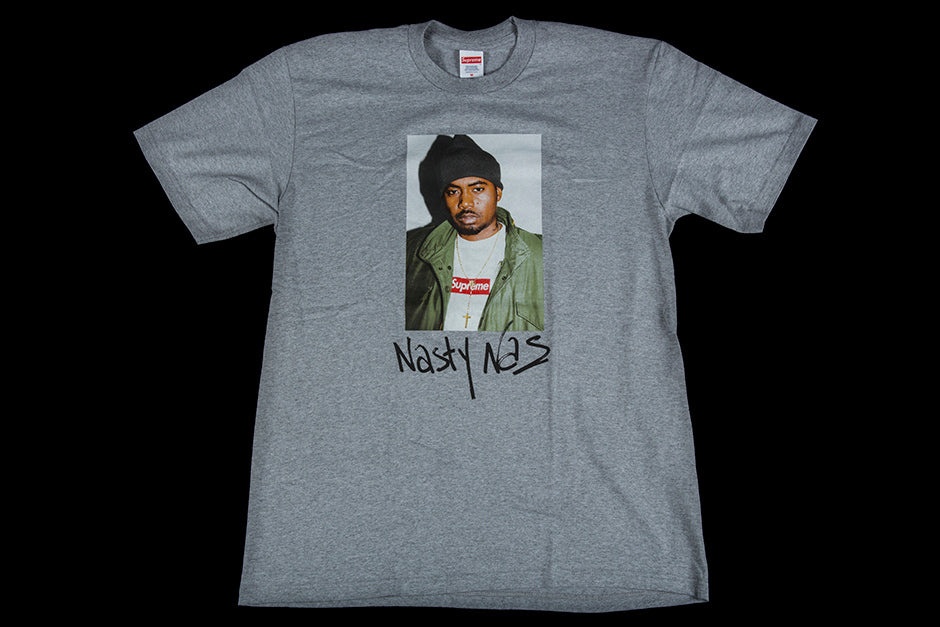 SUPREME NAS TEE| HEATHER GREY | FW17 | - PROJECT BLITZ