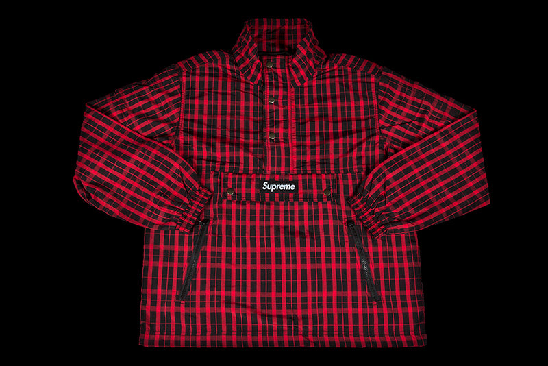 SUPREME NYLON PLAID PULLOVER