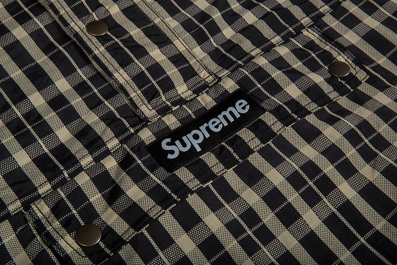 SUPREME NYLON PLAID PULLOVER