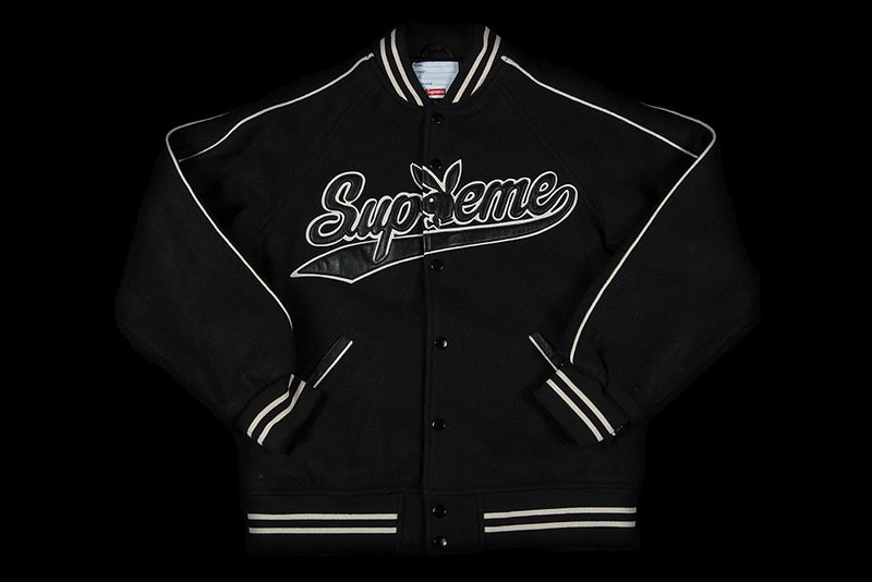 SUPREME PLAYBOY WOOL VARSITY JACKET