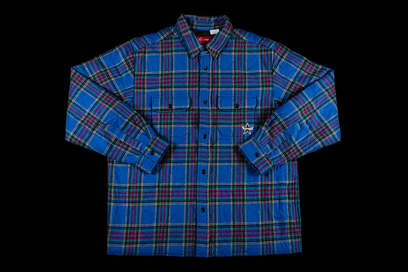 SUPREME QUILTED PLAID FLANNEL SHIRT