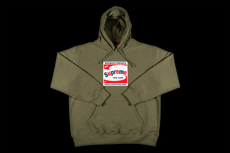 SUPREME SHINE HOODED SWEATSHIRT | SS21 | LIGHT OLIVE | SS21SW86