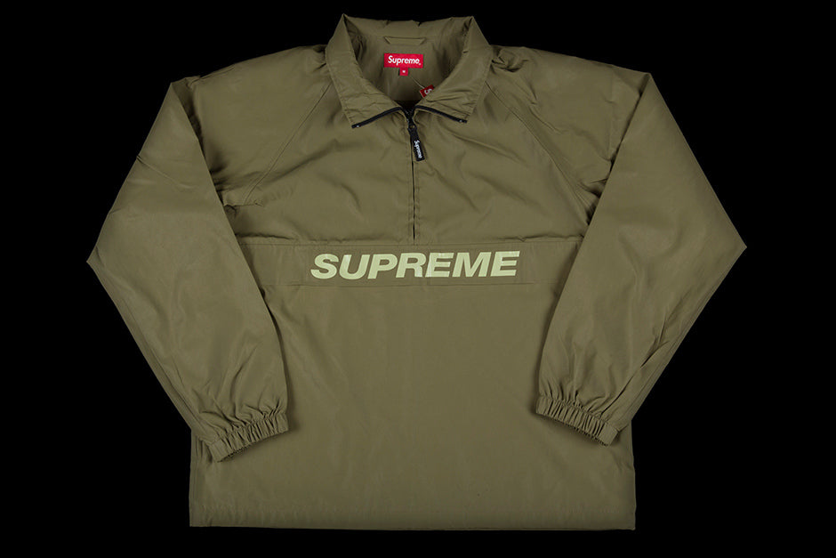 SUPREME REFLECTIVE HALF ZIP PULLOVER