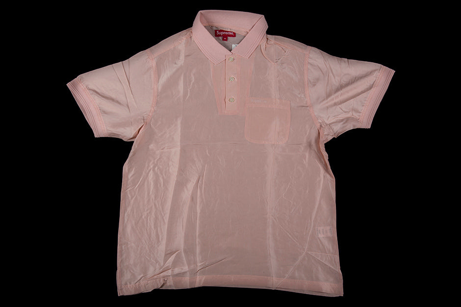 SUPREME SILK POLO SHIRT