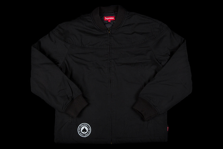 SUPREME THRASHER POPLIN CREW JACKET