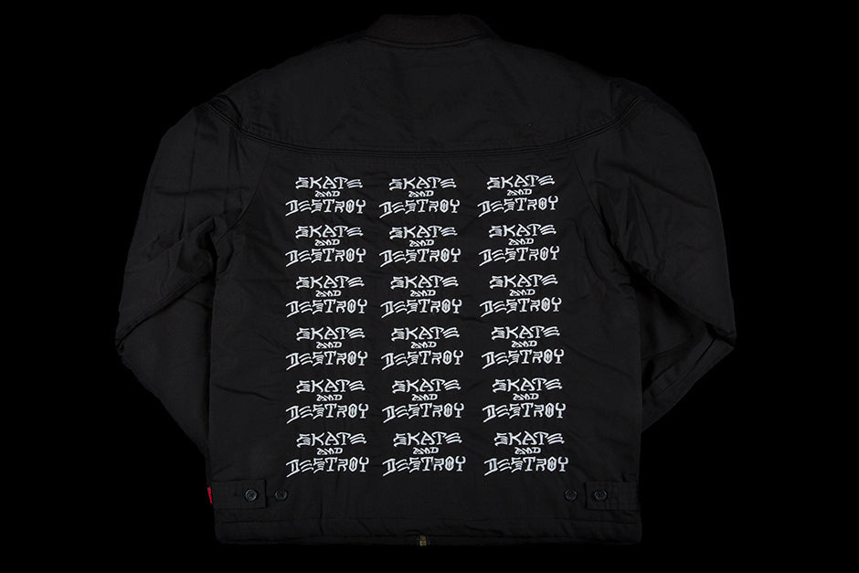 SUPREME THRASHER POPLIN CREW JACKET