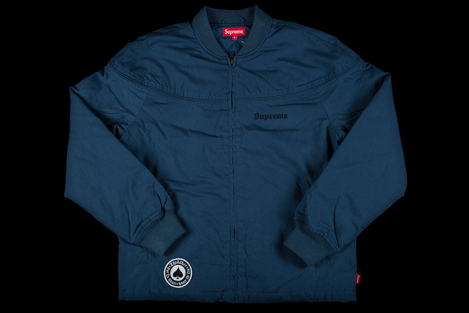 SUPREME THRASHER POPLIN CREW JACKET