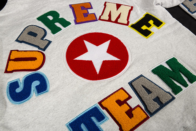 SUPREME TEAM CHENILLE HOODED SWEATSHIRT