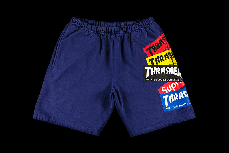 SUPREME THRASHER MULTI LOGO SWEATSHORT