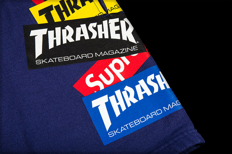 SUPREME THRASHER MULTI LOGO SWEATSHORT