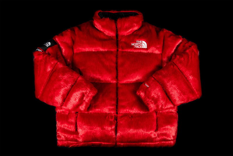 SUPREME X THE NORTH FACE FAUX FUR NUPTSE JACKET | FW20 | TNF RED