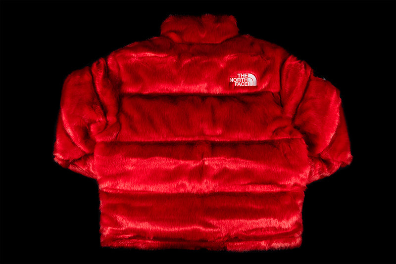 SUPREME X THE NORTH FACE FAUX FUR NUPTSE JACKET | FW20 | TNF RED