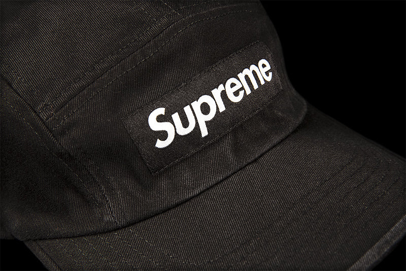 SUPREME WASHED CHINO TWILL CAMP CAP