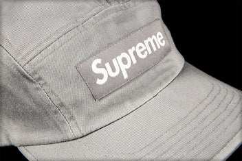 SUPREME WASHED CHINO TWILL CAMP CAP