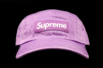 SUPREME WASHED CHINO TWILL CAMP CAP