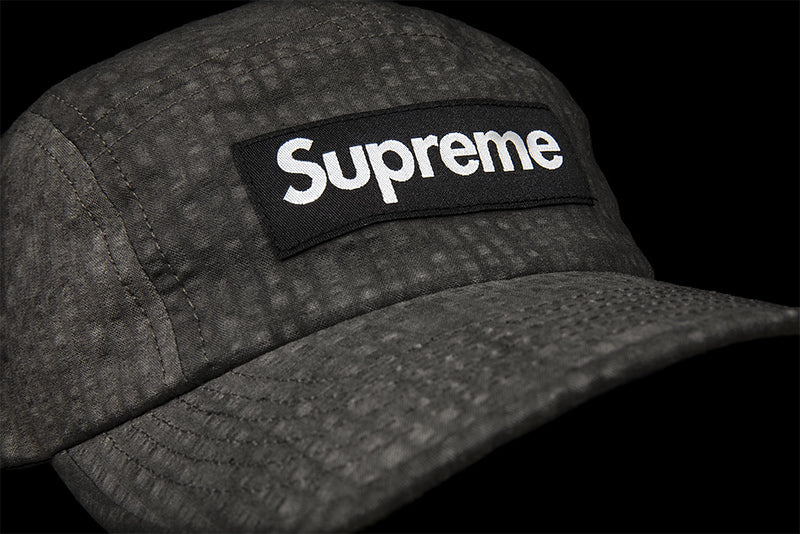 SUPREME WASHED SEERSUCKER CAMP CAP