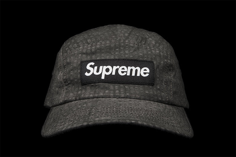 SUPREME WASHED SEERSUCKER CAMP CAP