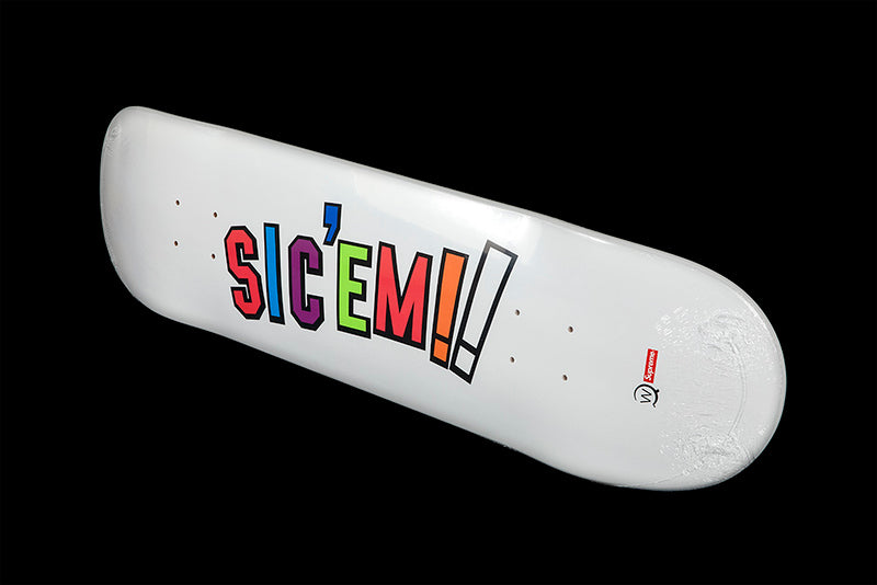 SUPREME WTAPS SIC'EM! SKATEBOARD DECK