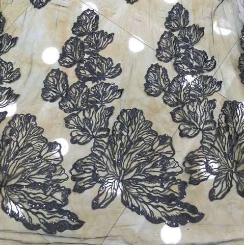 Art Nouveau Lace Fabric