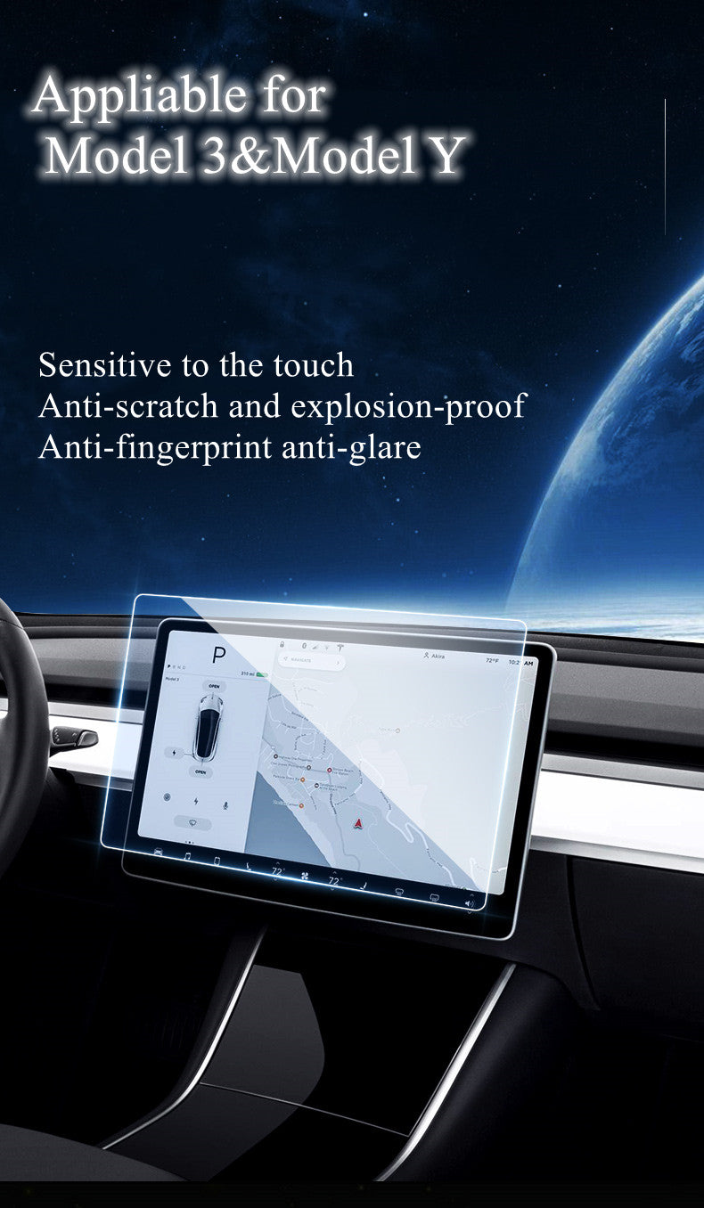 Model Y / 3 Screen Protector Anti Glare Anti Fingerprint Tempered Glass-Tesery shop