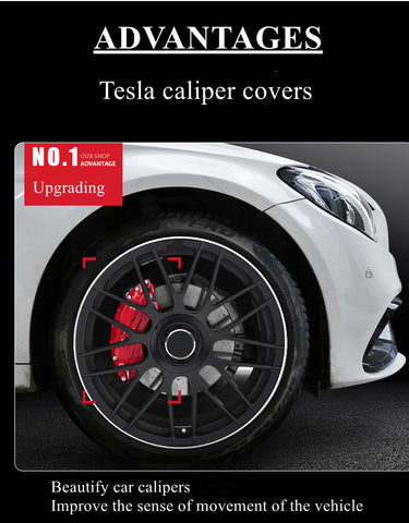 Couvertures d'étrier de voiture 18 "/19" pour Tesla modèle 3 (235/45) 2017-2022