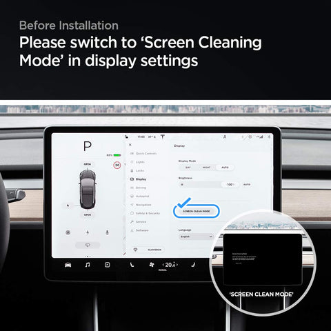 Model Y / 3 Screen Protector Anti Glare Anti Fingerprint Tempered Glass-Tesery shop