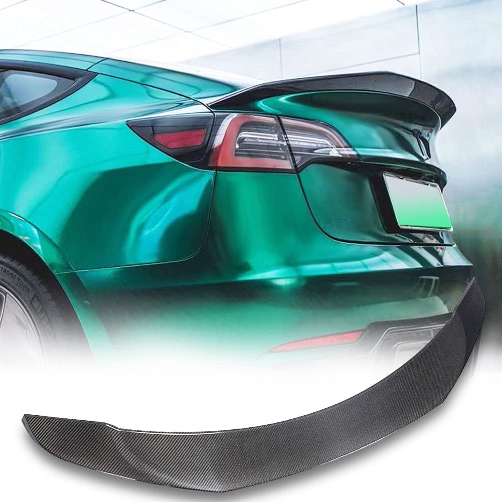 Real Molded Carbon Fiber Spoilers Suitable for Tesla Model 3