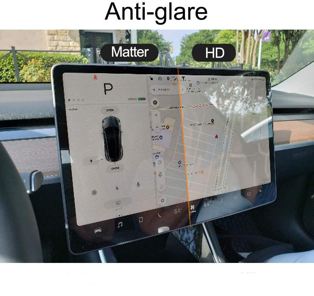 Matte Screen Protector Anti Glare Anti Fingerprint 15" for Tesla Model 3 Model Y 2pcs-Tesery shop