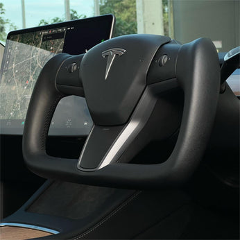 Tesery yoke plaid steering wheel for Tesla Model 3 model y (6).jpg__PID:8beed824-880a-4e4b-b017-fa7dfdccf9af