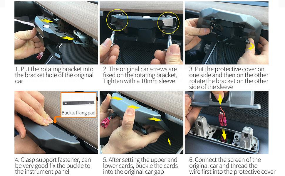 Screen Swiveling Mount kit for Tesla Model 3 Model Y 2017-2022