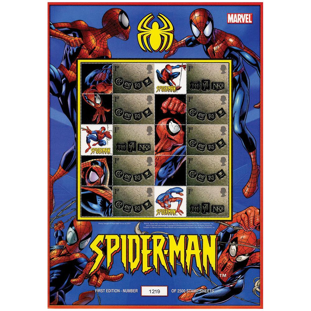 Spider-Man GB Customised Stamp Sheet