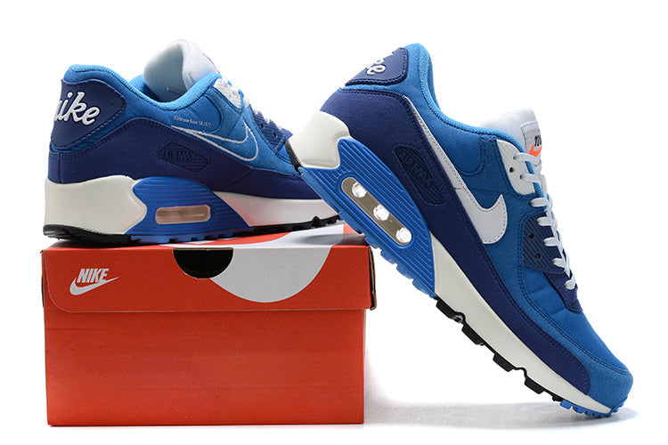 nike air max 90 navy and white