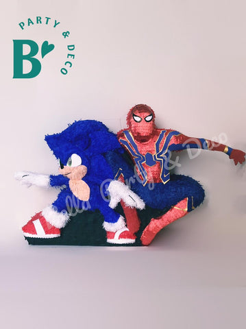 Iron spiderman y Sonic – Bella Party & Deco