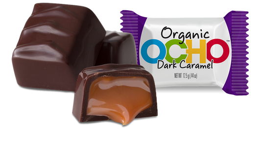 Organic Chocolate Plant-Based Caramel Minis Pouch – OCHO Organic