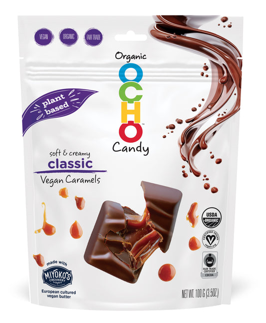 Organic Chocolate Plant-Based Caramel Minis Pouch – OCHO Organic